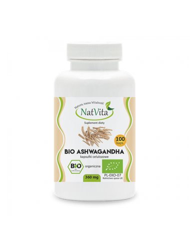 Ashwagandha Bio 360 mg, 100 kapsül